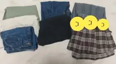 150cm短パン5枚スカート2枚