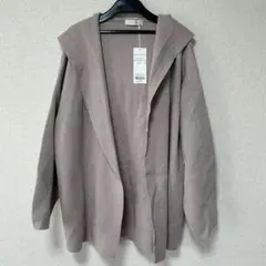 anySiS新品フード付きベージュカーディガン サイズ4