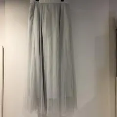 GU フレアスカート ライトグレー