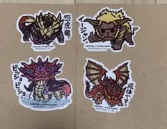 モンスターハンター　モンハン　ステッカー　4枚セット