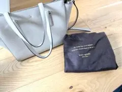 kate spade グレーベージュ ショルダーバッグ