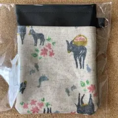 合皮　ラミネート　ナースポーチ　オーガナイザー　作業用ポーチ　後ろポケット付き