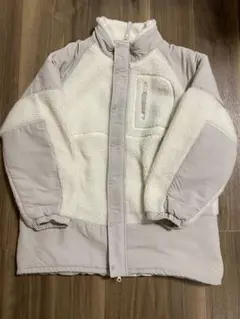 [美品‼︎]niko and ... フリースジャケット L ホワイト/ベージュ