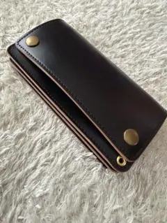 100% シェルコードバン】お札をおらず収納できるショートトラッカー