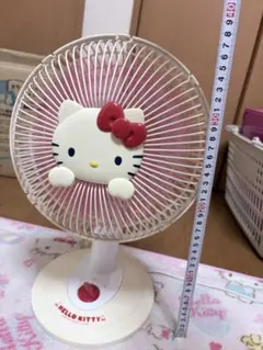 ハローキティ 扇風機 卓上扇風機 サンリオ レトロ ピンク 動作品（T-50
