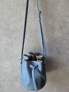 VASIC CLUB MINI MINI 巾着型 ショルダーバッグ ブルーグレーのサムネイル