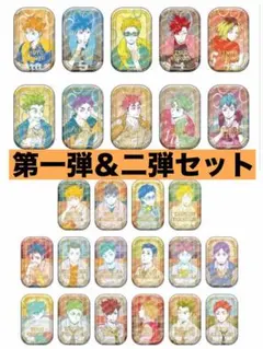 ハイキュー　スクエア缶バッジセットオフショット　第一弾、第二弾セット
