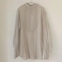 W CLOSET ダブルクローゼット♡バンドカラー バックボタン 長袖 ブラウス