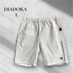 【DIADORA ディアドラ】【L】メンズ　ハーフパンツ　スポーツ　運動　白のサムネイル