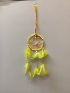イエロー ドリームキャッチャー 約30cm