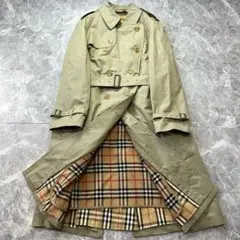 美品♡バーバリー　トレンチコート　ベルト　ライナー　カーキ　ノバチェック