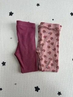 ZARA 花柄フレアレギンス ピンクレギンス6YEARS 110cm