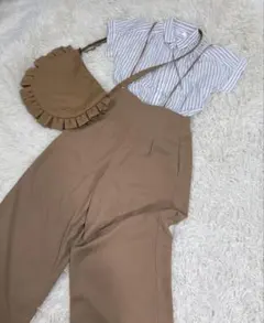 【美品】レイカズン　サロペット　オールインワン➕イッカブラウスのサムネイル