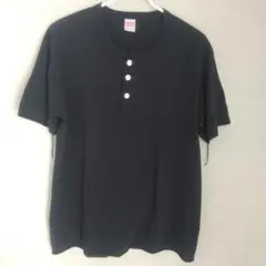 美品(XL)ヘルスニット ヘンリーネック ブラックのサムネイル
