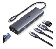 UGREEN USB C 有線LANアダプター 6-in-1 LAN ハブ