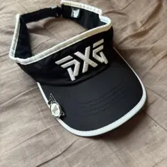 PXG ゴルフ バイザー ブラック ホワイト マーカー付きのサムネイル