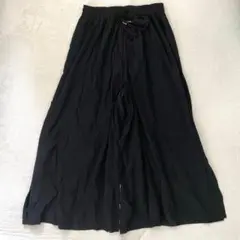 エルベンスドゥ ワイドパンツ イージーパンツ ブラック 38 ゆったり シンプル
