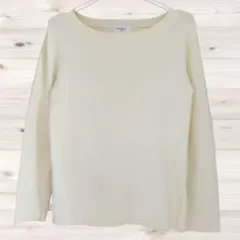 B2242 OPAQUE.CLIP ニット セーター 長袖(L) 黄 綿