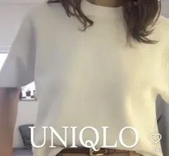 ユニクロミラノリブニット