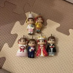 不二家 ペコちゃん ポコちゃん キーホルダーチャーム