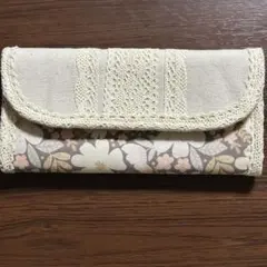 長財布　ハンドメイド　フラワーデザイン