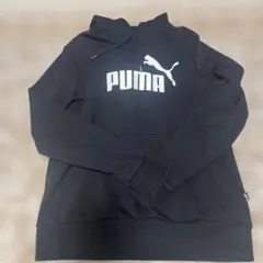 PUMA ブラック フード付きパーカー M