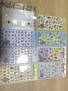 【正規品】ディズニー　ボンボンドロップ　シール 7枚とバインダーセット