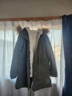モッズコート カーキ ボアライナー付き