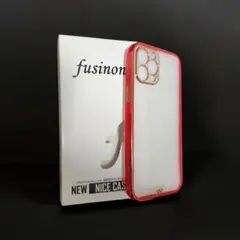 赤い ゴールドフレーム ソフトケース iPhone12ProMax用 新品