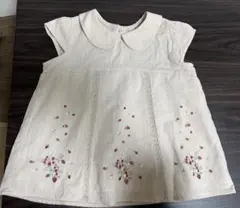 刺繍入りピンクベージュのチュニック