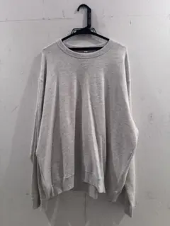 GU クルーネック プルオーバー　スウェット オフホワイト　　3XL
