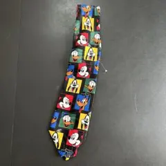 【美品・80s Disney】ディズニー　ヴィンテージ ネクタイ　総柄
