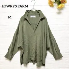 【ローリーズファーム】LOWRYS FARMオーバーシャツ体型カバーモスグリーン