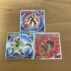 ポケモンウエハースチョコ　ポケモンコレクターズシール3枚セット