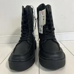 【新品未使用】UNIQLO レースアップショートブーツ24cm