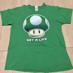 00s スーパーマリオブラザーズ 1UP キノコ Tシャツ【XL】 任天堂