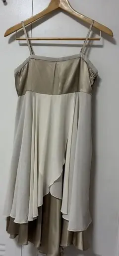 ships little black パーティードレス ベージュホワイト