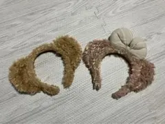 ダッフィー&シャリーメイ　デザインカチューシャ2点セット