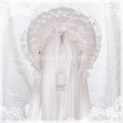 ♡ MAID 変幻自在⟡ビジューパールリボン＆うさ耳カチューシャ white