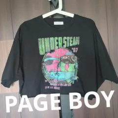PAGEBOY 半袖 Tシャツ カットオフ ブラックのサムネイル