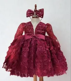 プリンセス ベビードレス80cm リボン