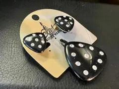 ❤︎【中古】#N 装飾石が埋め込まれたイヤリング・セット（未使用） ❤︎