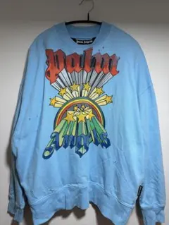 Palm Angels Rainbow Crewneck スウェットダメージ加工