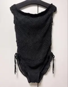 SNIDEL 水着　オフショルワンピース水着　黒　サイズF 即発送可能のサムネイル