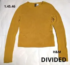 【DIVIDED.H&M】Мサイズ　マスタード系色合い　ニットトップス