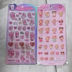 ミルキーメロウシール 日焼けキティ エスターバニー うるちゅるポップシール