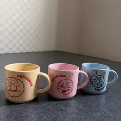 アンパンマン マグカップ3個セット　陶器　小