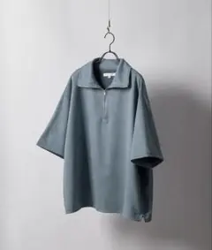 Anchor Smith ハーフジップ 半袖ブラッシュドプルオーバー