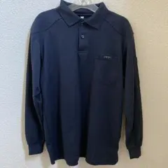 ワークマン　ポロシャツ　長袖　紺色　ネイビー　Mサイズ　黄金鳶