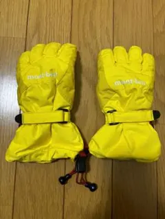 mont-bell キッズ 手袋 黄色